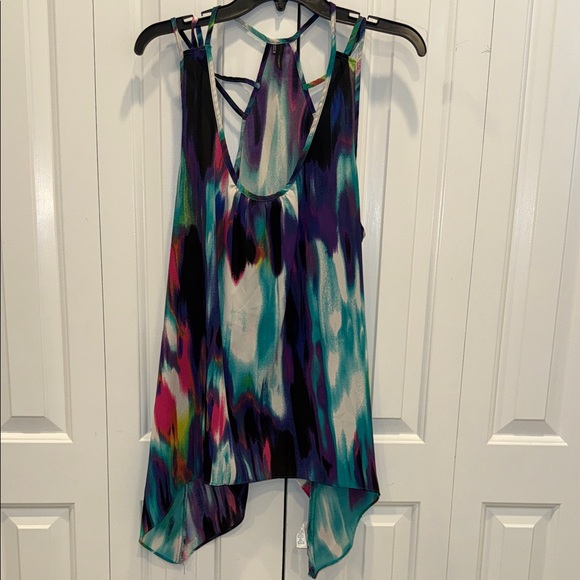 Maurices Tops - Maurices Multicolor Strappy High-Low Tank Top